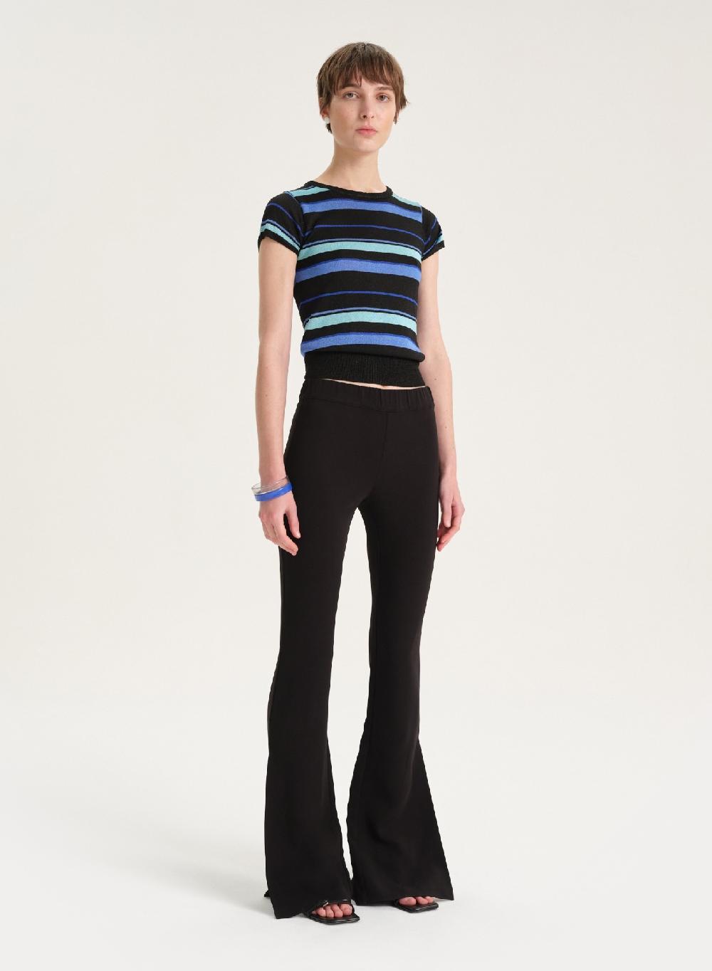 Etiqueta negra Pantalon viscosa Precios de Black Friday