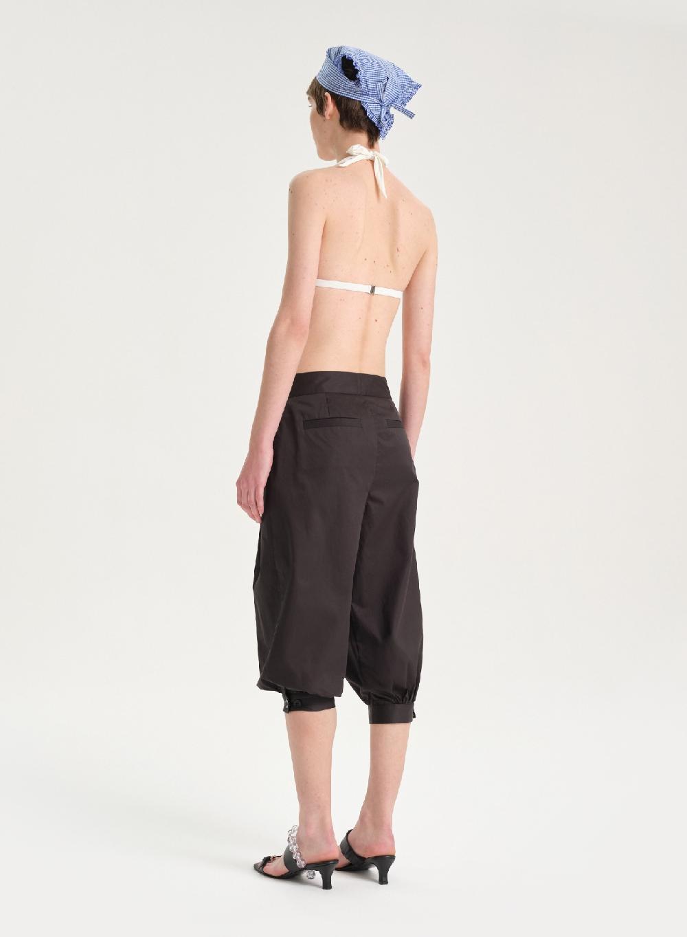 Etiqueta negra Pantalon balloon poplin Oferta exclusiva