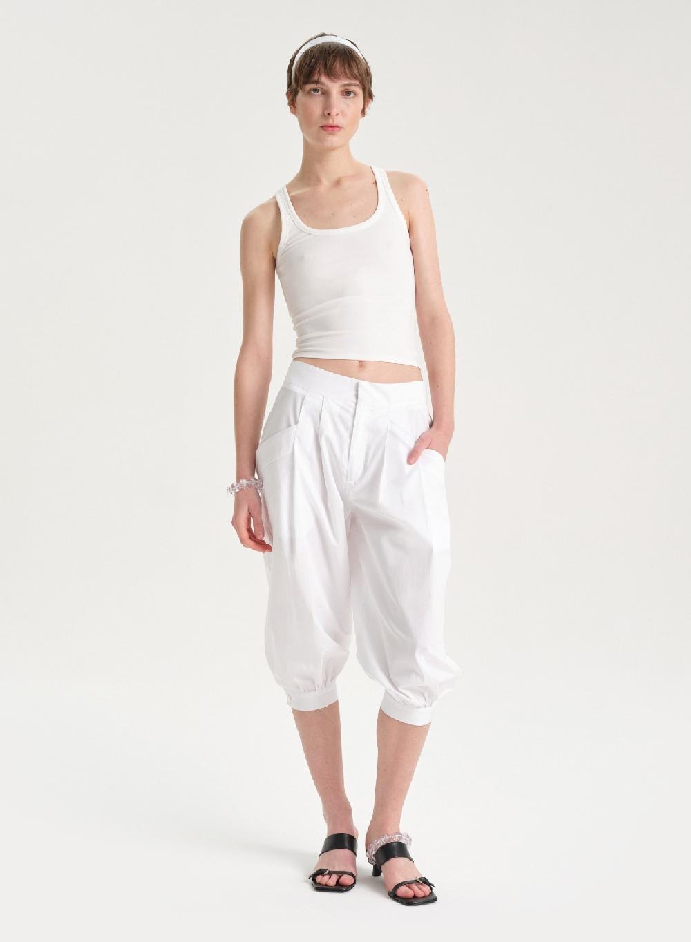 Etiqueta negra Pantalon balloon poplin Última moda