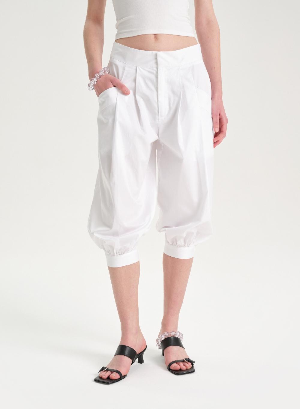 Etiqueta negra Pantalon balloon poplin Última moda