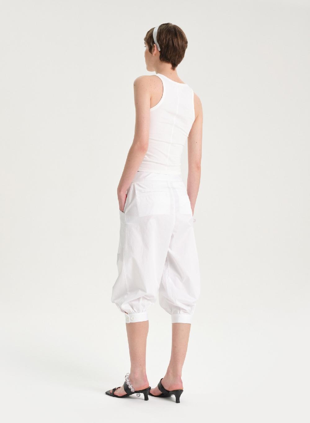 Etiqueta negra Pantalon balloon poplin Última moda