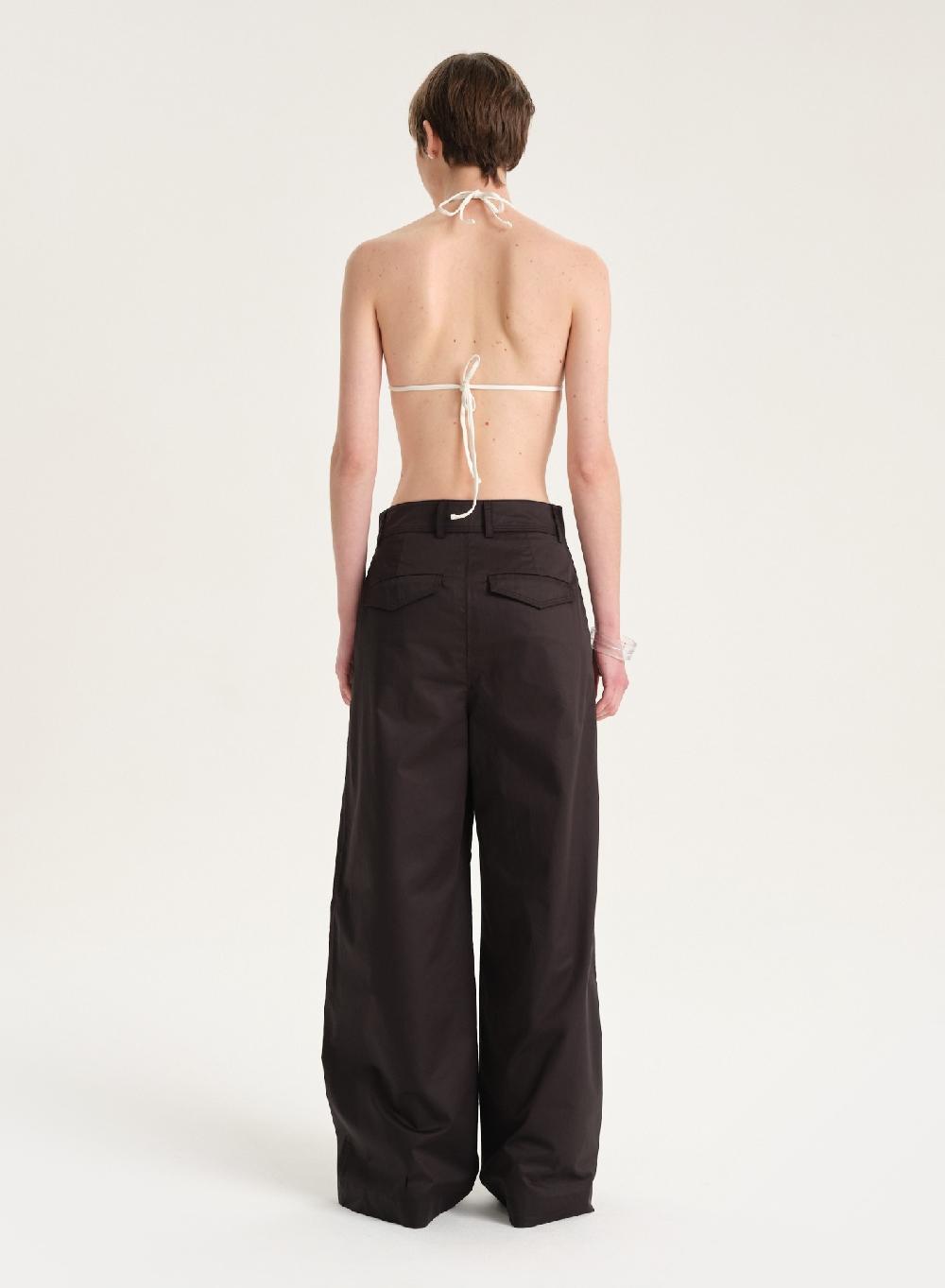 Etiqueta negra Pantalon poplin Ofertas de temporada