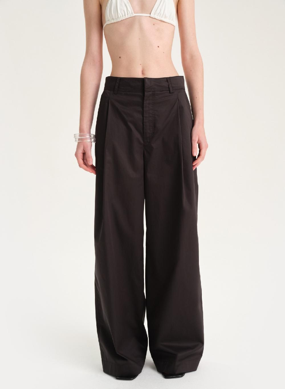 Etiqueta negra Pantalon poplin Ofertas de temporada