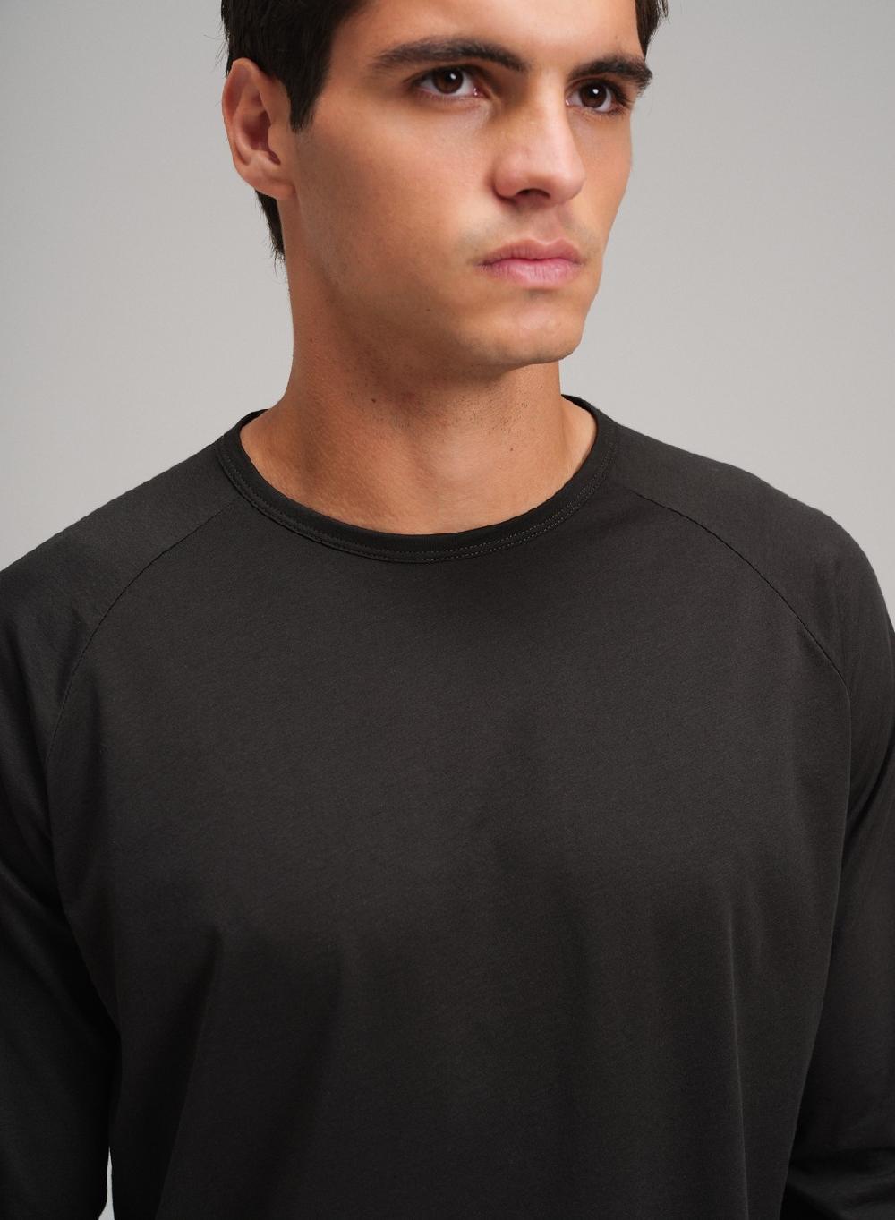 Etiqueta negra Remera raglan cuello U manga larga luxury Los más vendidos