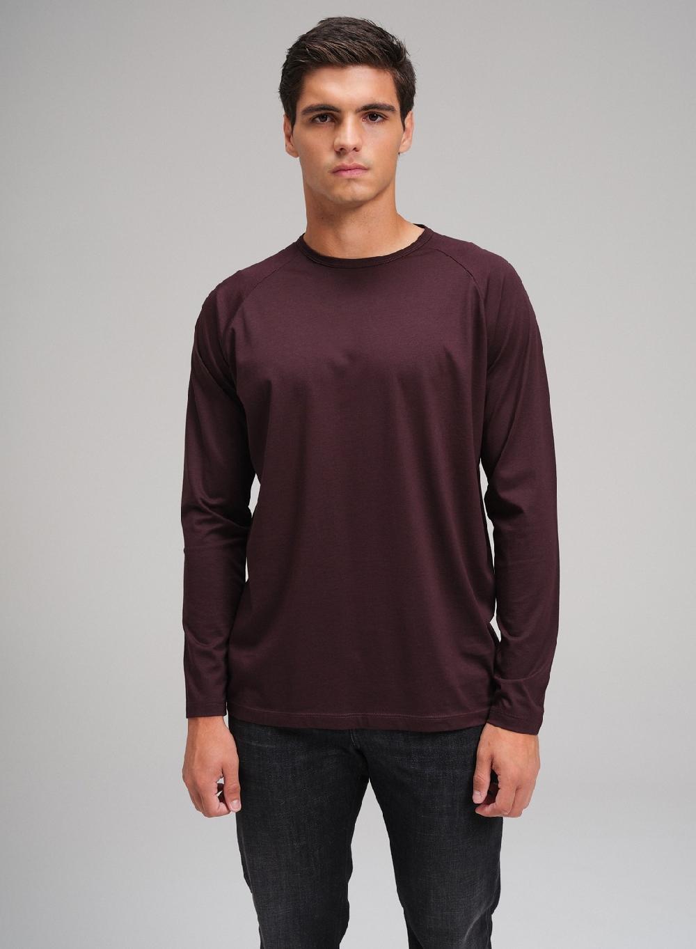 Etiqueta negra Remera raglan cuello U manga larga luxury Ventas relámpago