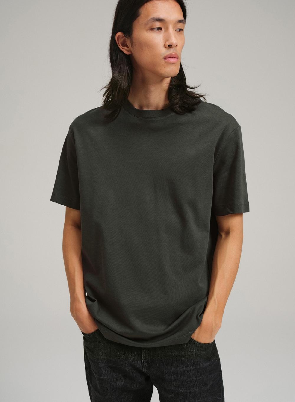 Etiqueta negra Remera cuello redondo boxy luxury touch Rebajas top