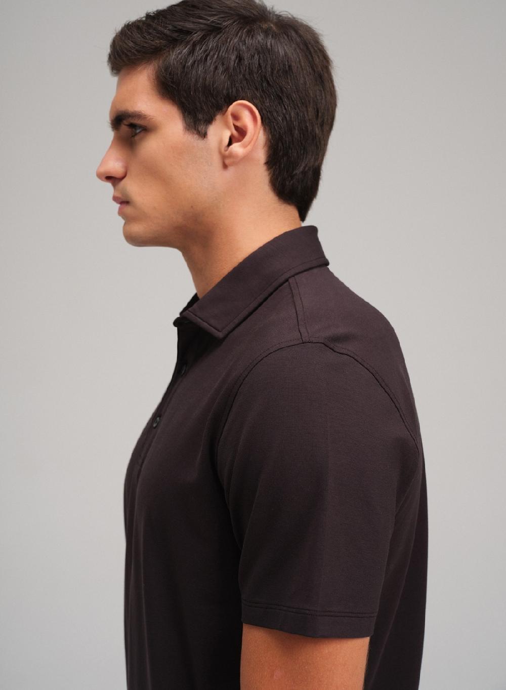 Etiqueta negra Chomba algodon spandex Superdescuento