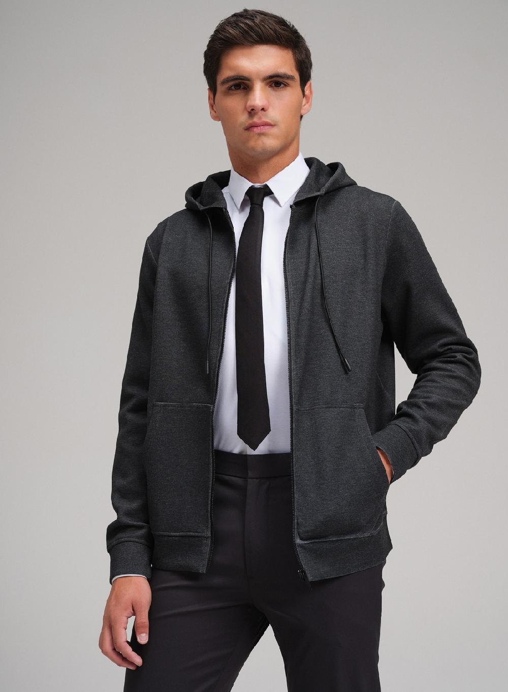 Etiqueta negra Campera hoodie scuba oversize Descuentos del mes