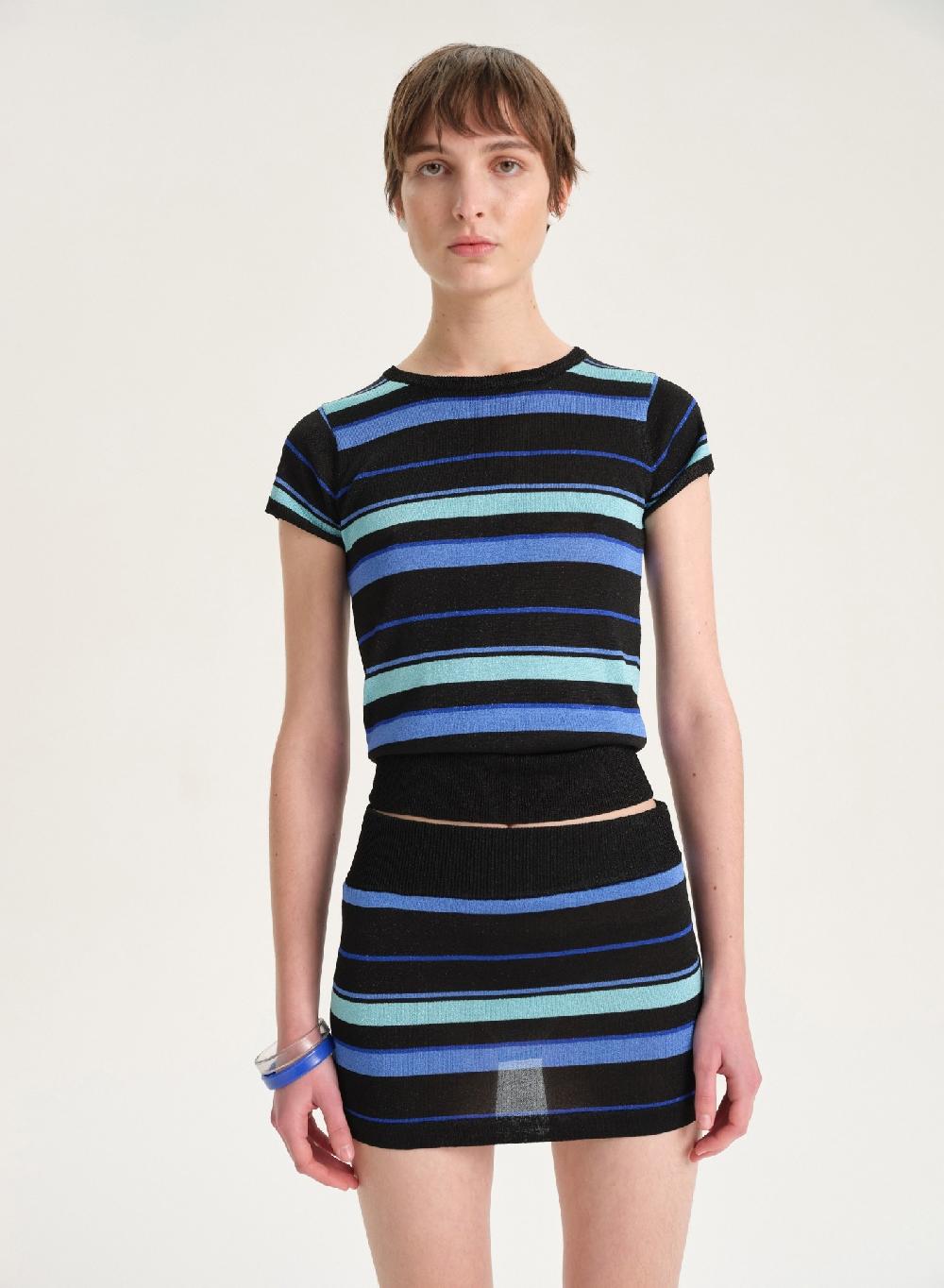 Etiqueta negra Remera rayas lurex Rebajas