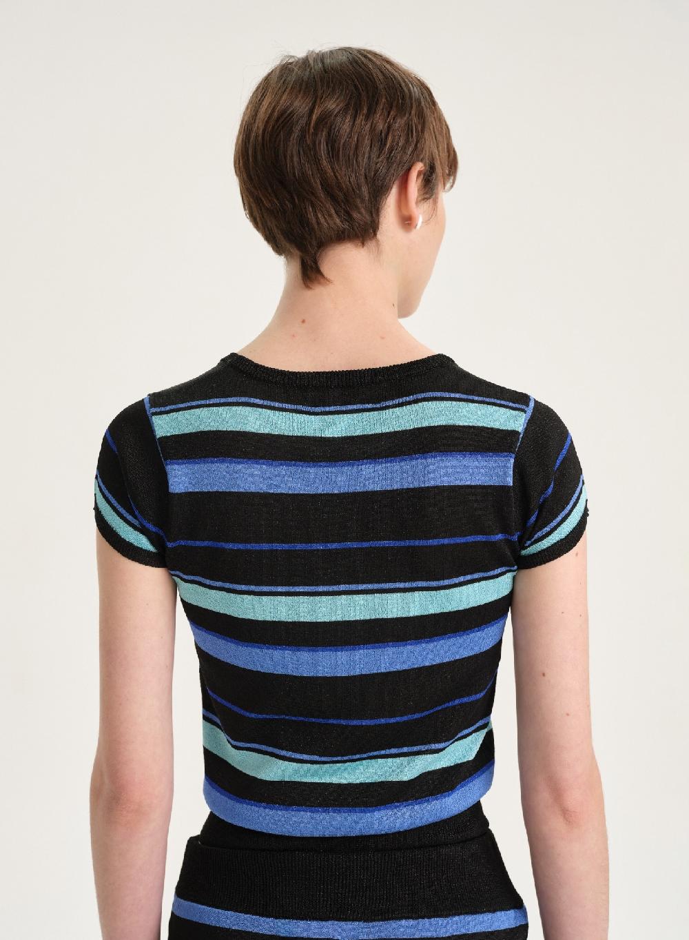 Etiqueta negra Remera rayas lurex Rebajas