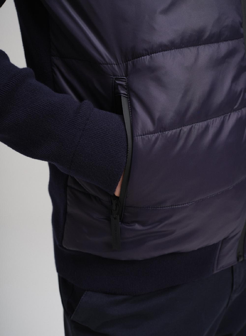 Etiqueta negra Campera cierres engomados combinada nylon Rebajas de fábrica