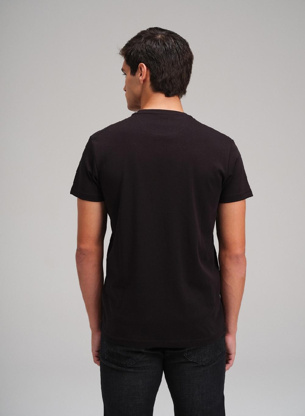 Etiqueta negra Remera cuello U liquid cotton ÚLTIMAS EDICIONES