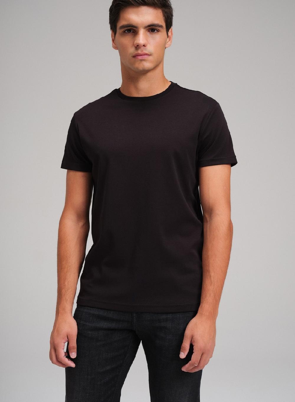 Etiqueta negra Remera cuello U liquid cotton ÚLTIMAS EDICIONES