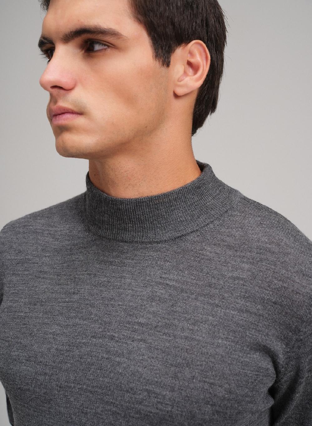 Etiqueta negra Media polera merino Descuento por venta flash