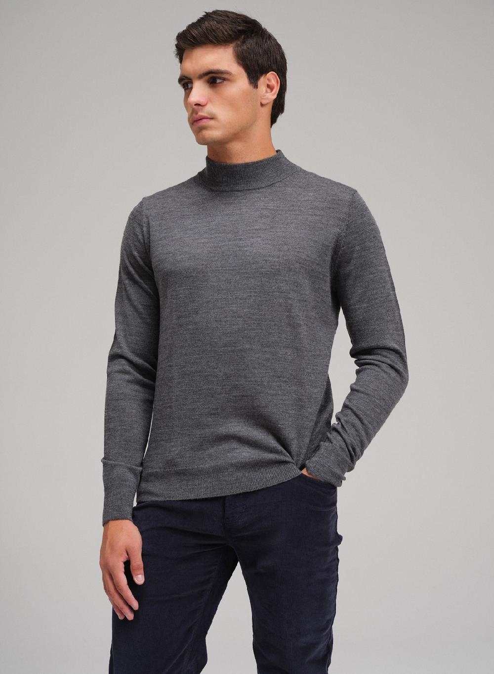 Etiqueta negra Media polera merino Descuento por venta flash