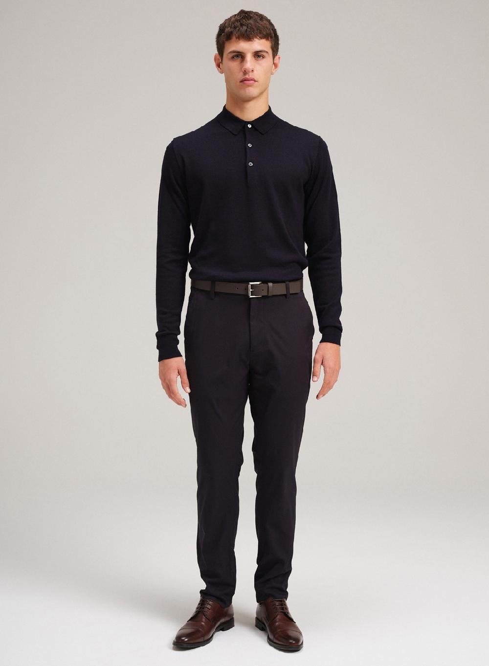 Etiqueta negra Chomba merino Precio ultrabajo