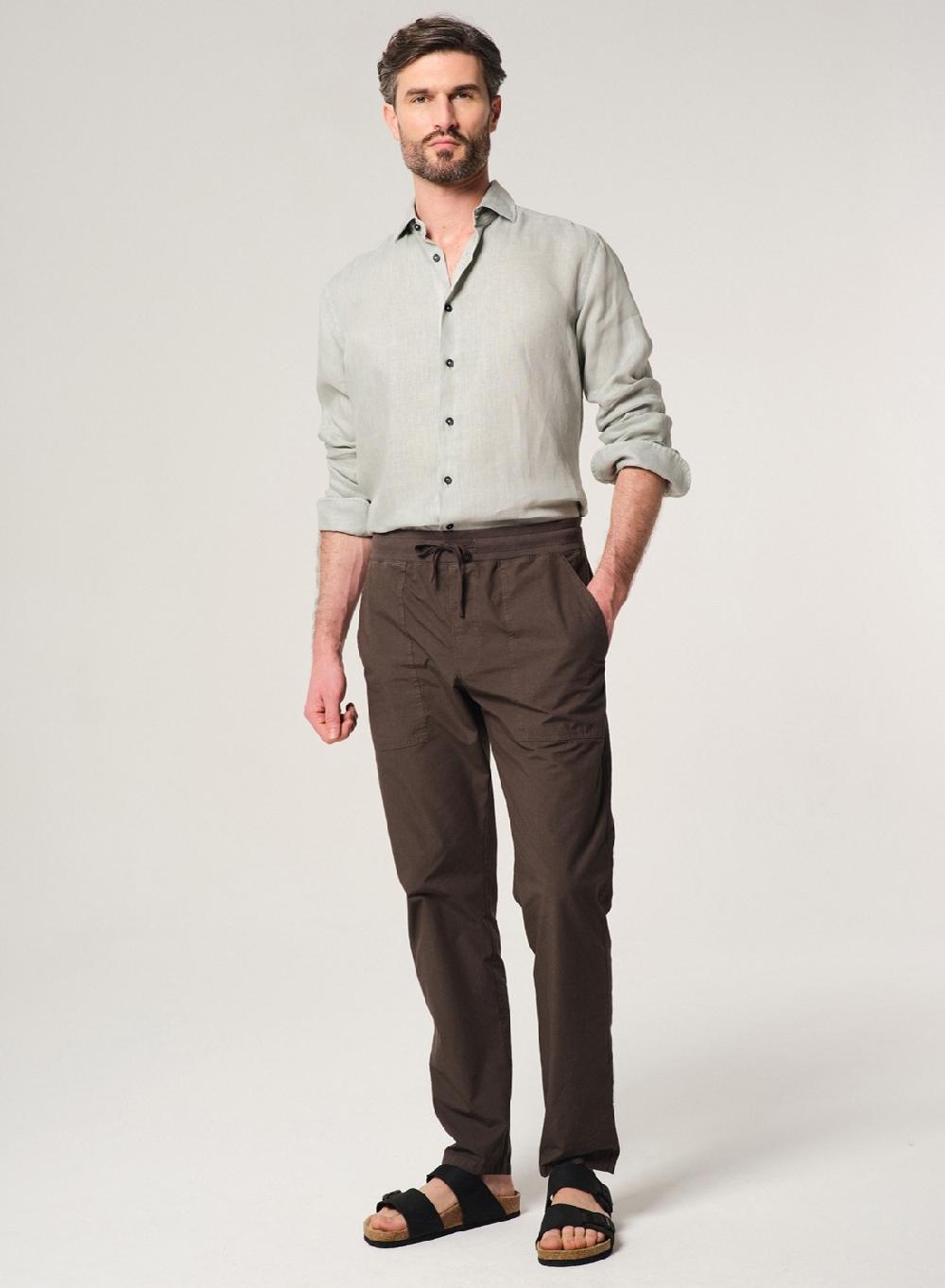 Etiqueta negra PANTALON PAPER TOUCH GARMENT DYE Devoluciones gratuitas