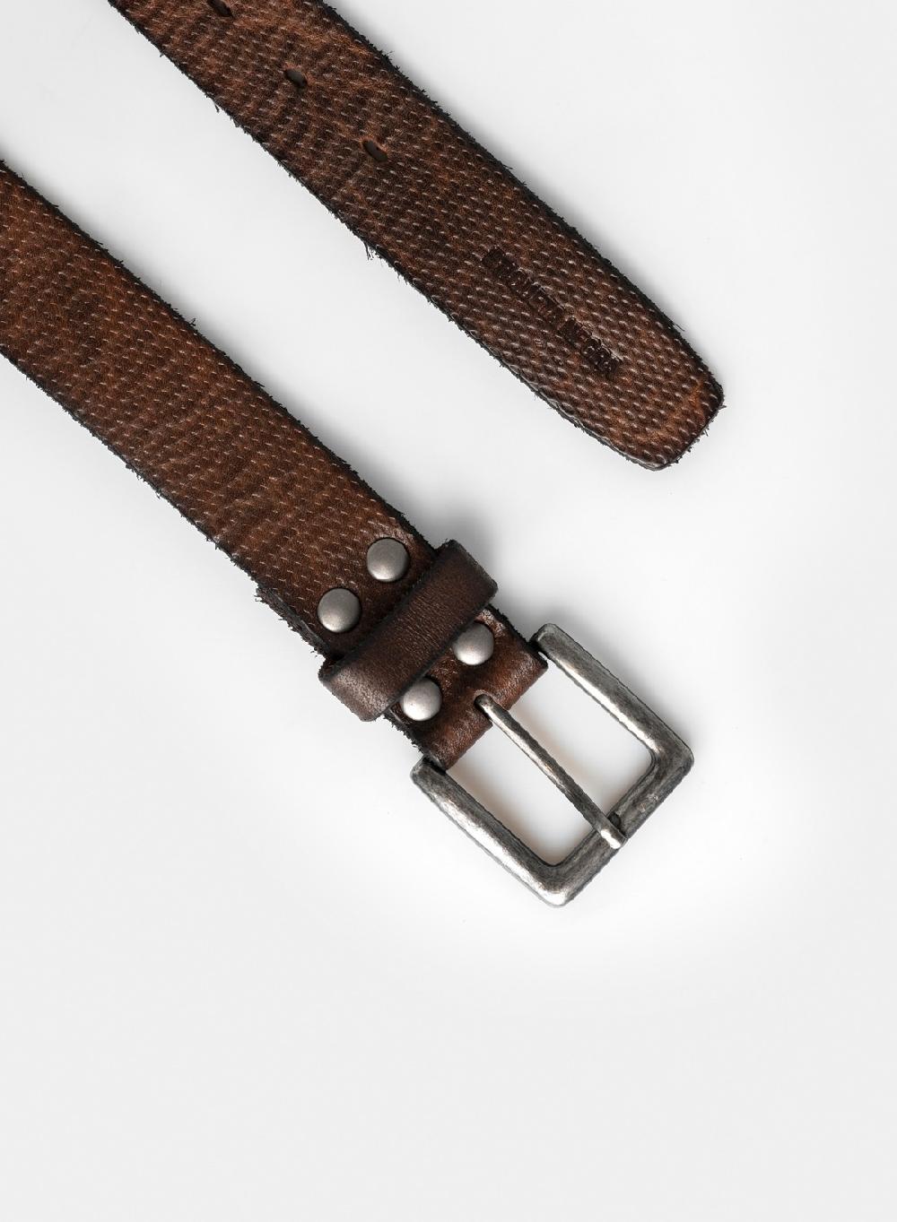 Etiqueta negra CINTURON VINTAGE LONJA GRABADO Rebajas