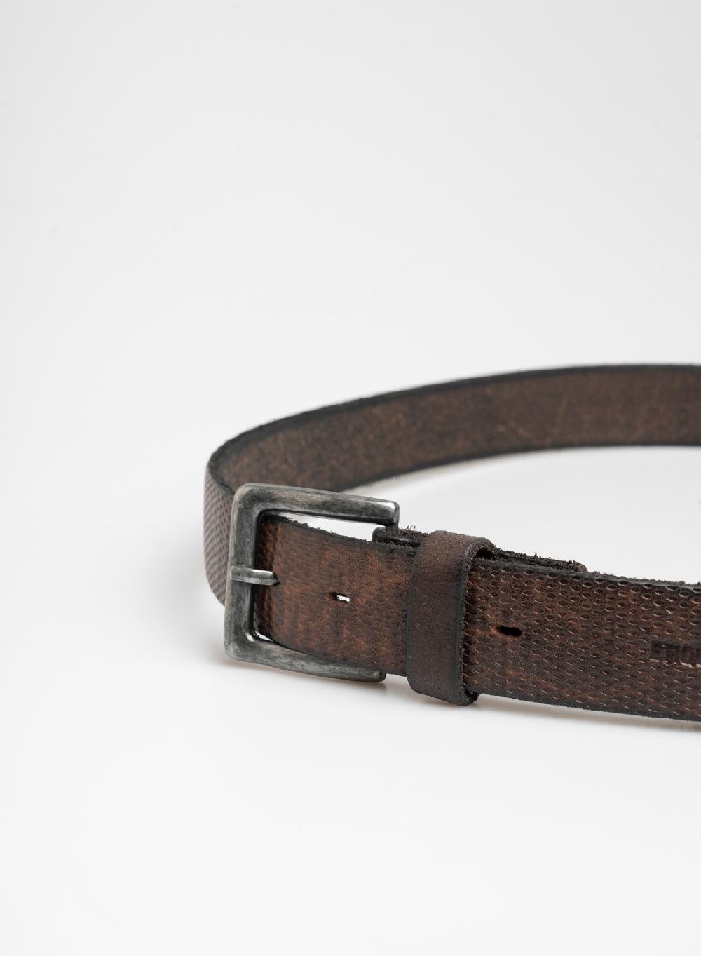 Etiqueta negra CINTURON VINTAGE LONJA GRABADO Rebajas