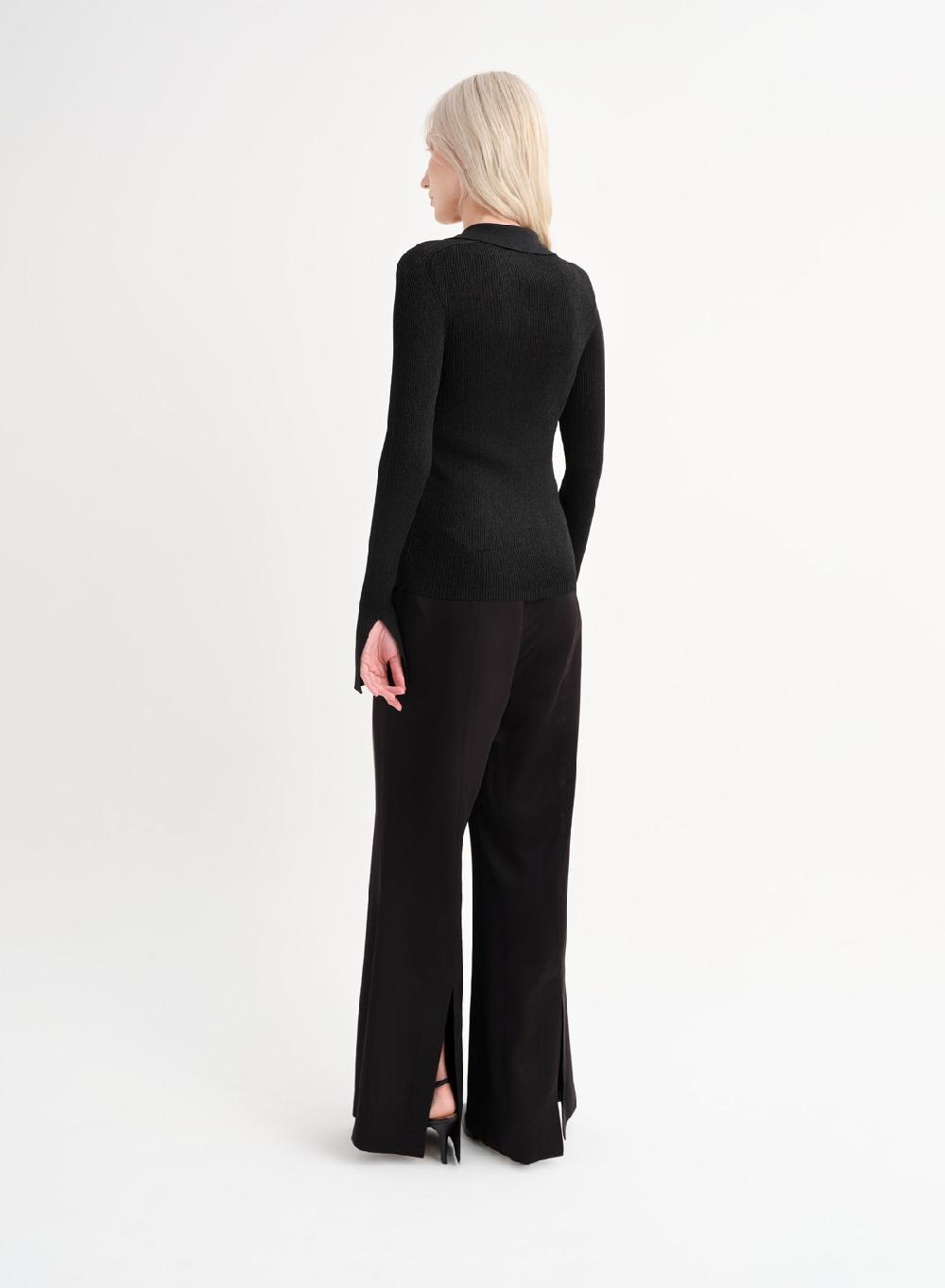 Etiqueta negra Camisa tejida lurex ÚLTIMAS EDICIONES