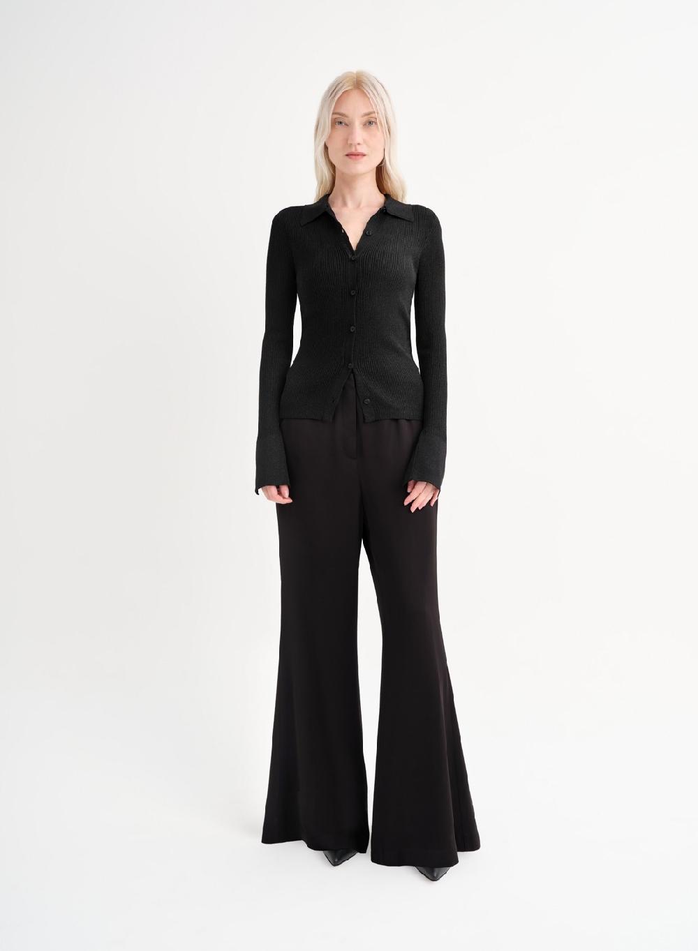 Etiqueta negra Camisa tejida lurex ÚLTIMAS EDICIONES