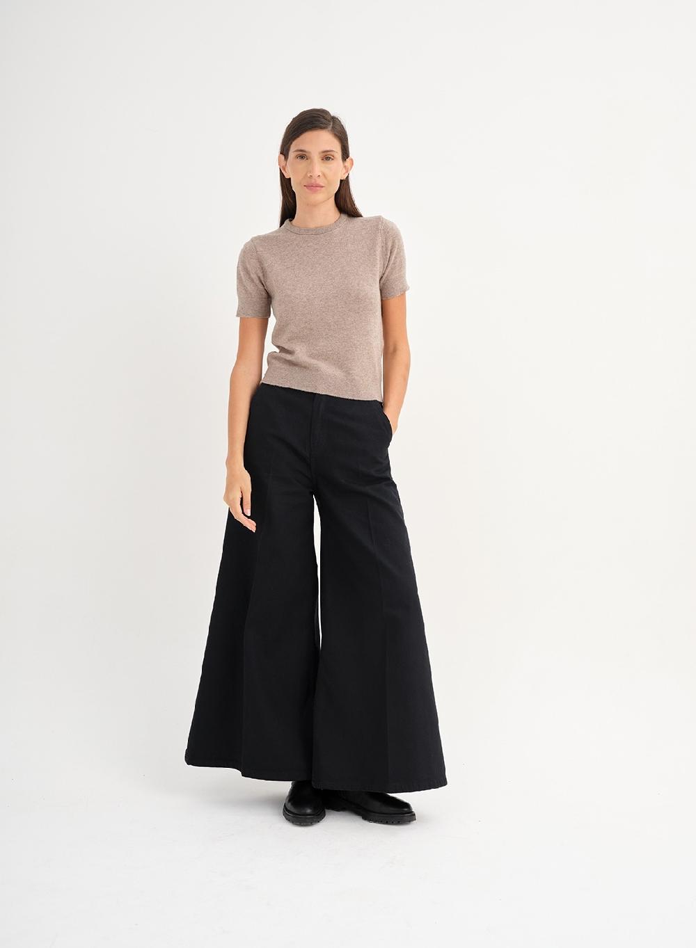 Etiqueta negra Remera tejida lana cashmere Oferta exclusiva