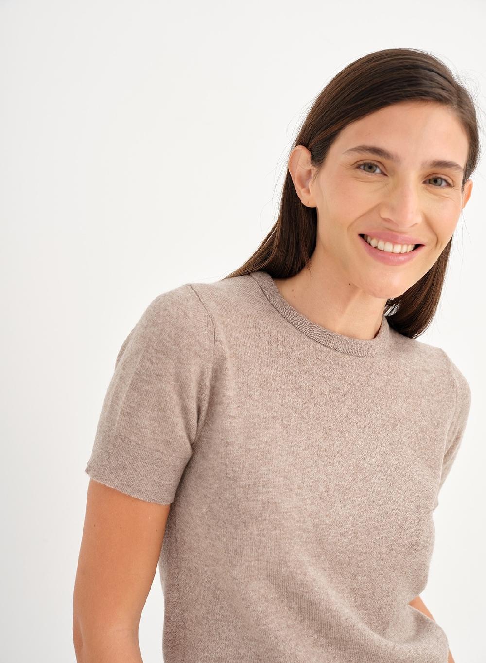 Etiqueta negra Remera tejida lana cashmere Oferta exclusiva