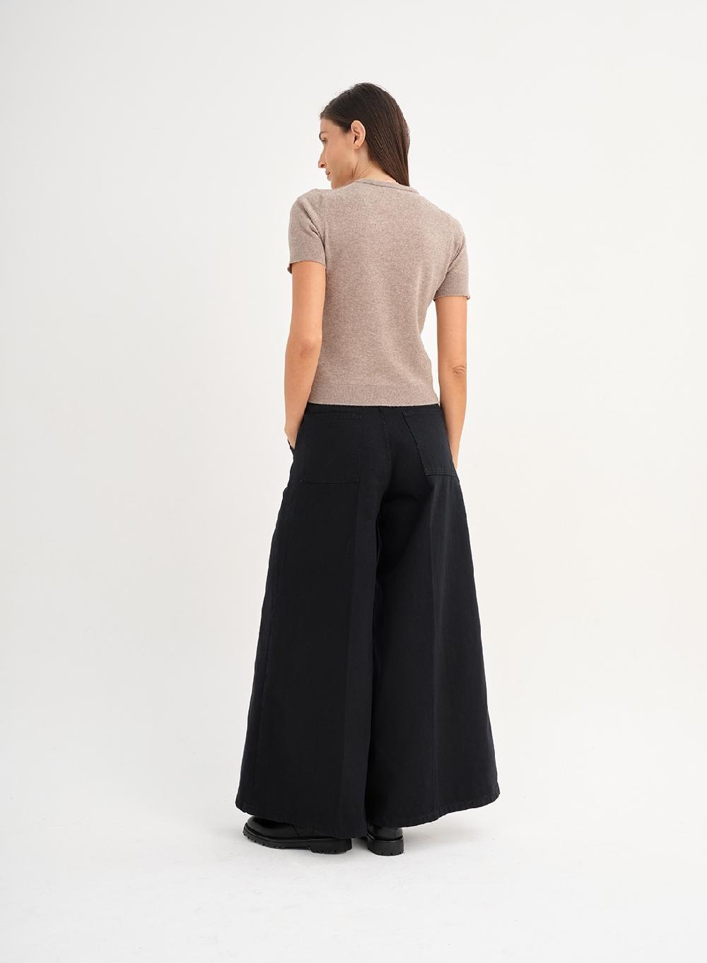 Etiqueta negra Remera tejida lana cashmere Oferta exclusiva