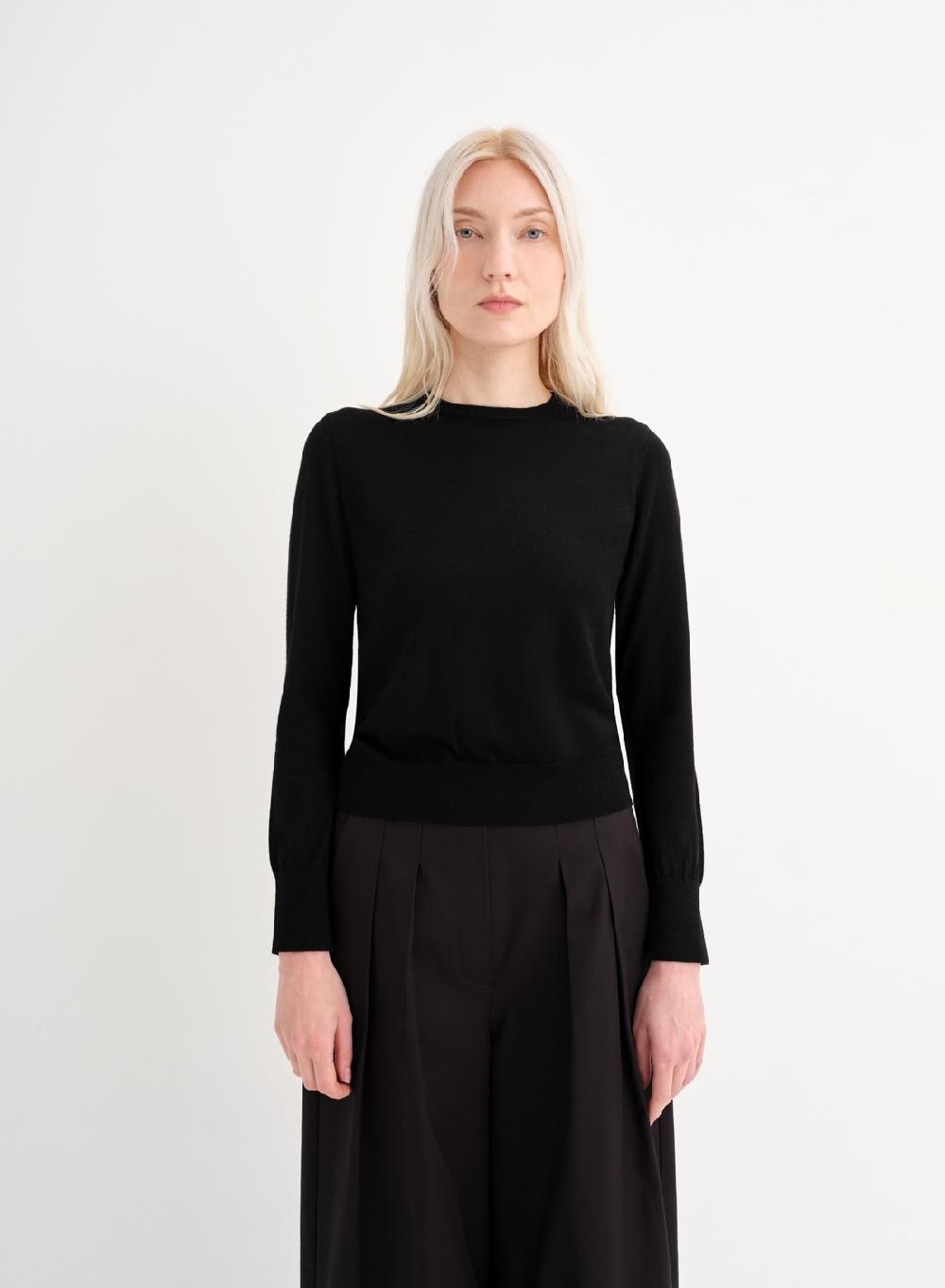 Etiqueta negra Sweater clasico merino Ofertas especiales