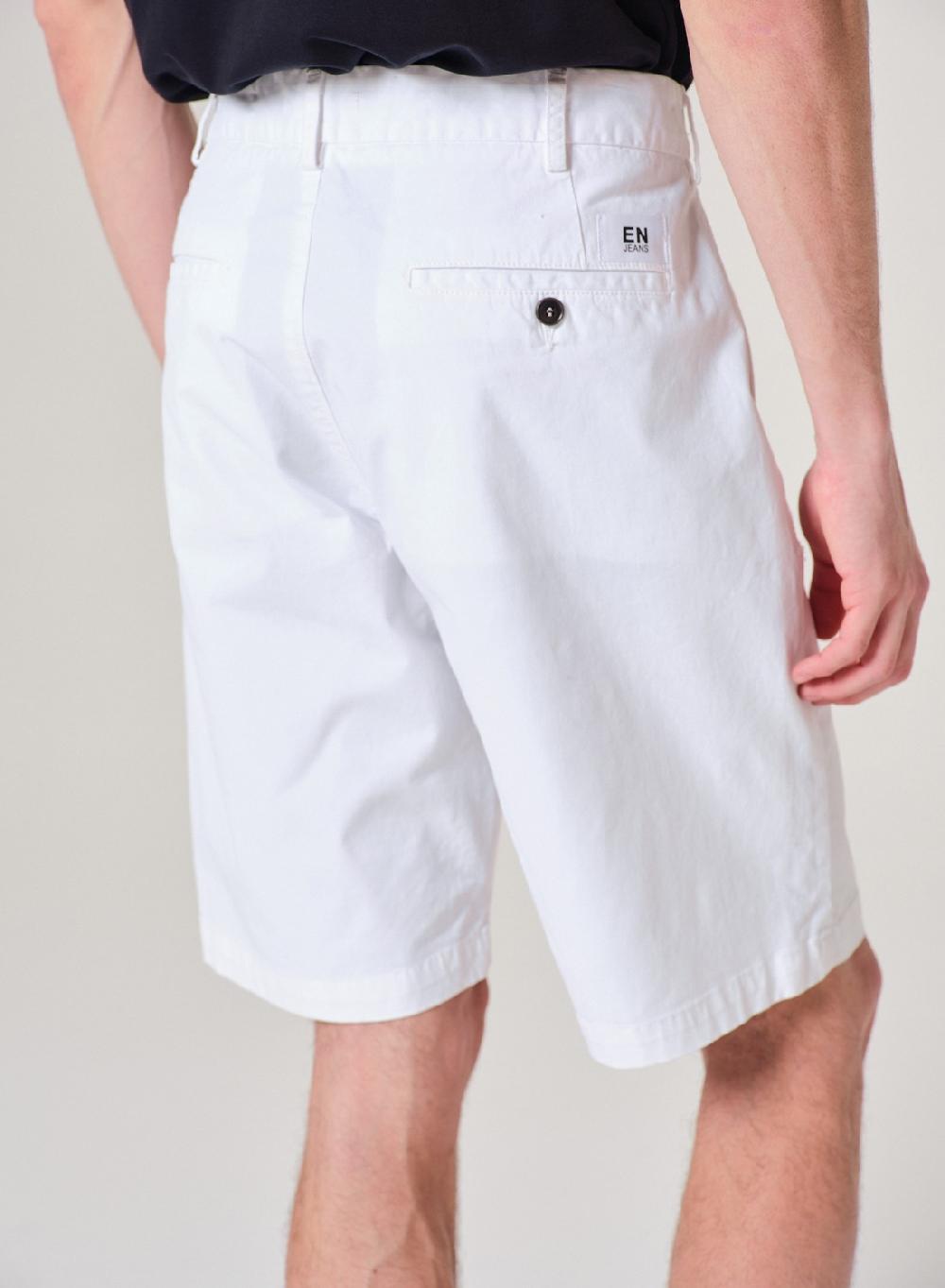 Etiqueta negra Bermuda gabardina garment dye Rebajas
