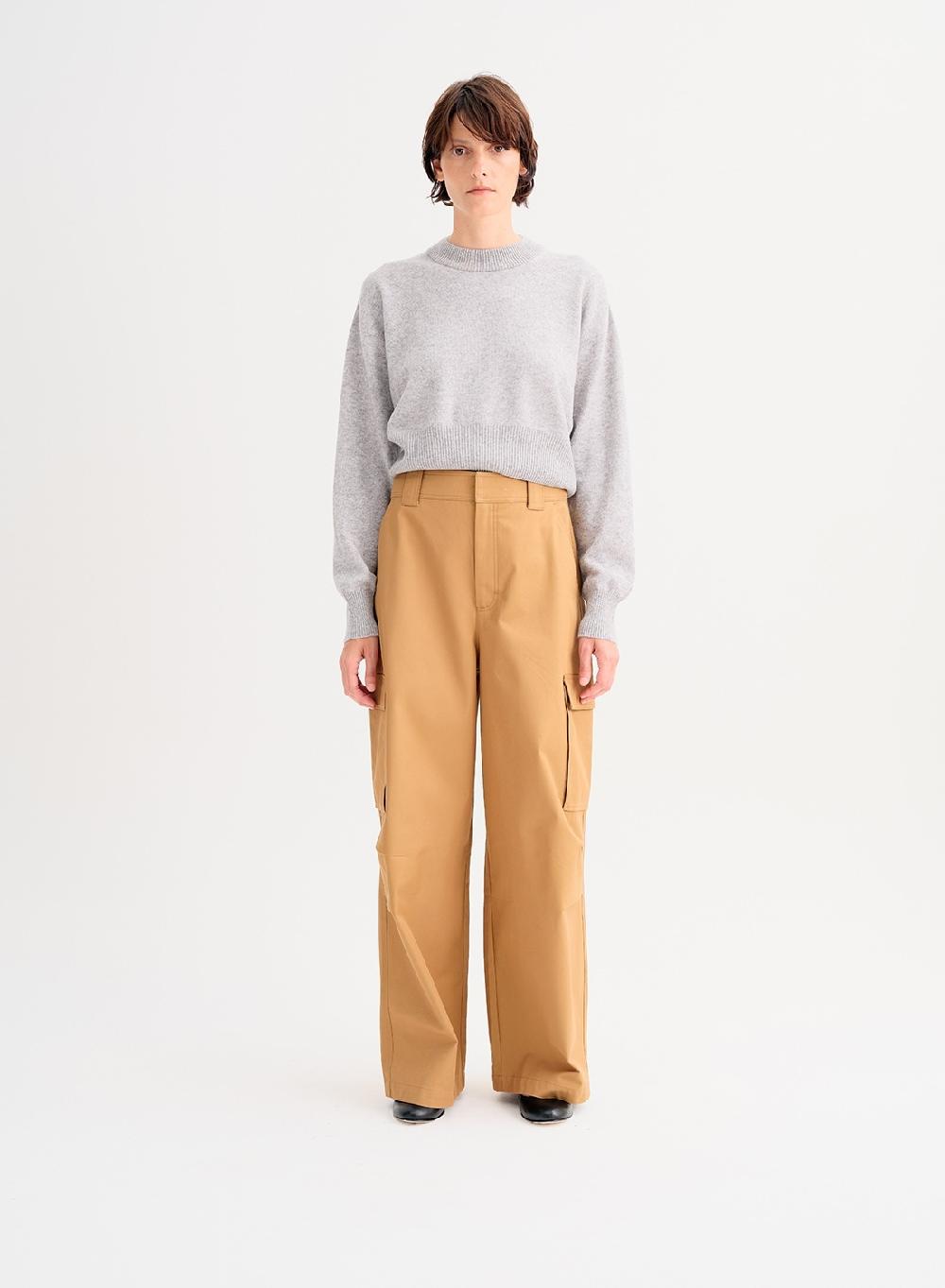 Etiqueta negra Pantalon bolsillos gabardina Grandes descuentos