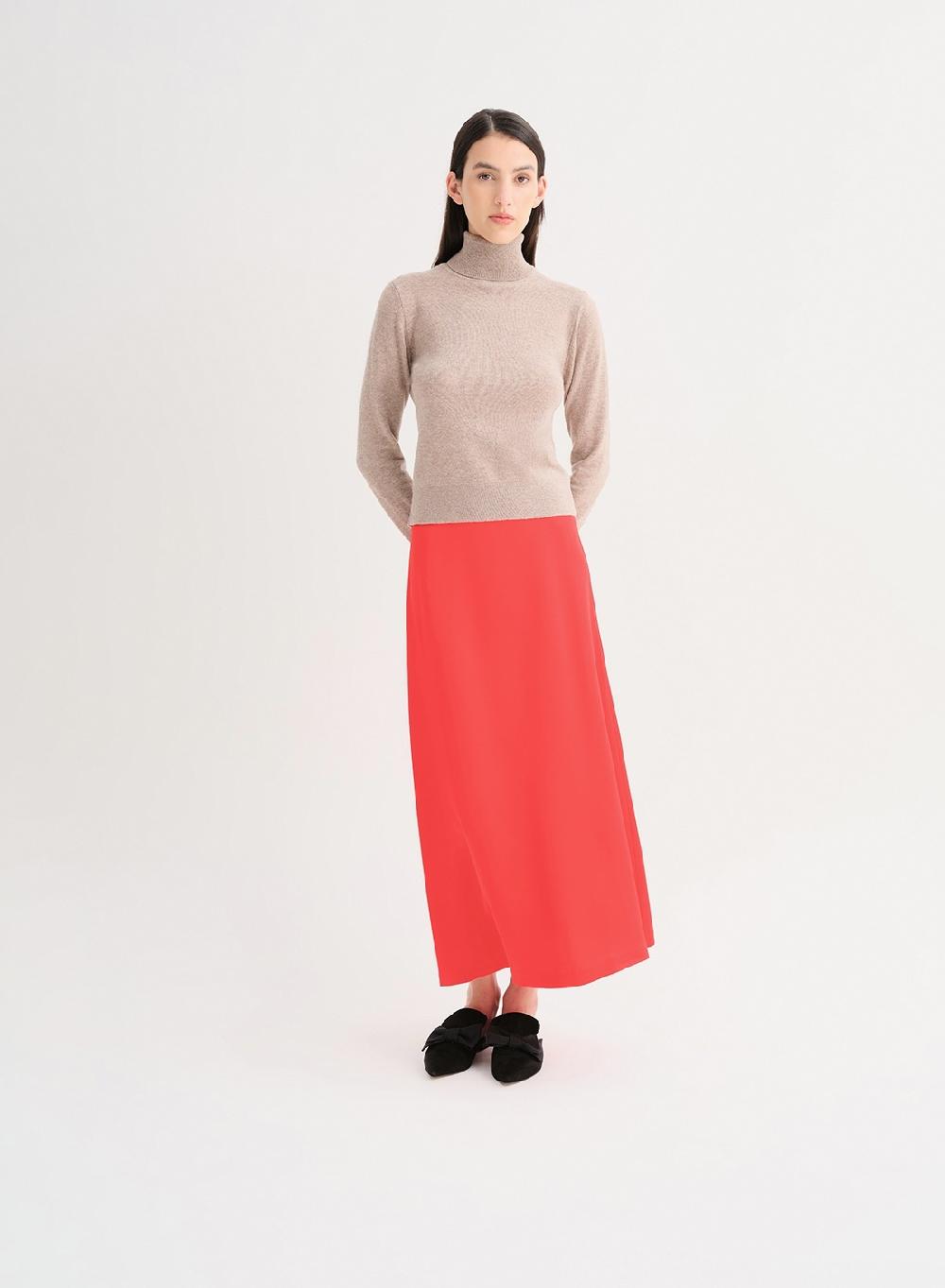 Etiqueta negra Polera tejida lana cashmere Ahorra y exporta