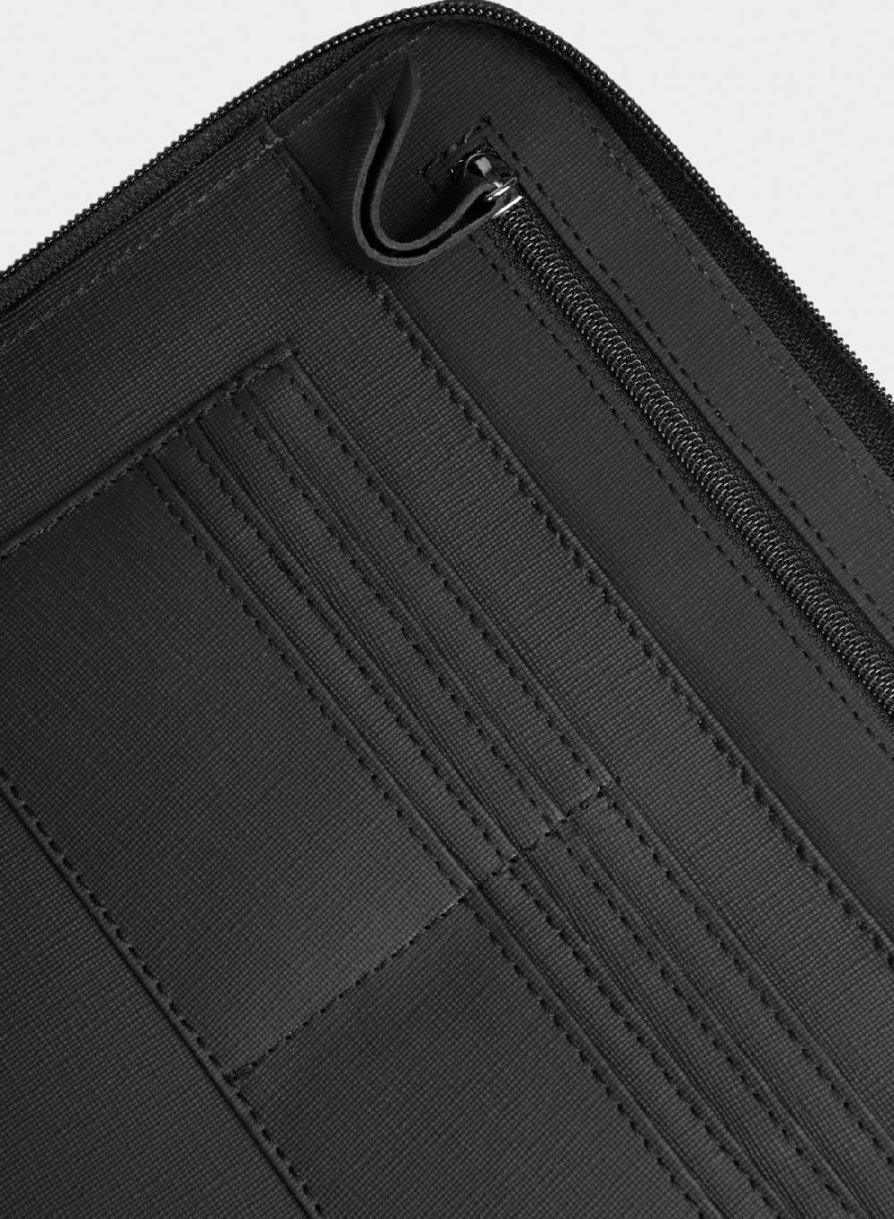 Etiqueta negra Porta Ipad safiano Grandes ahorros