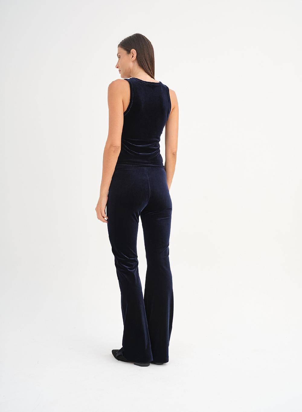 Etiqueta negra Pantalon terciopelo spandex Outlet
