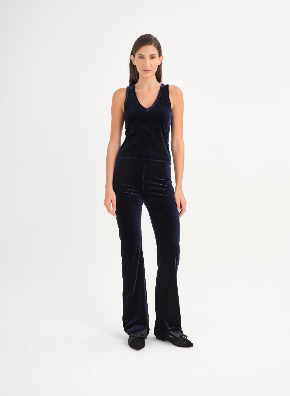 Etiqueta negra Pantalon terciopelo spandex Outlet