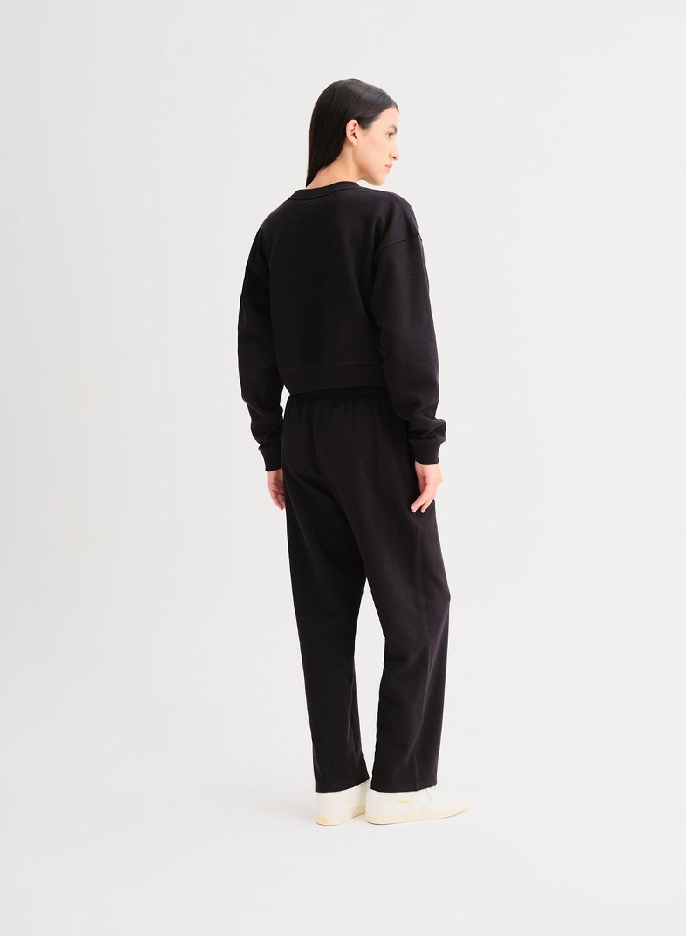 Etiqueta negra Pantalon french terry Ventas relámpago