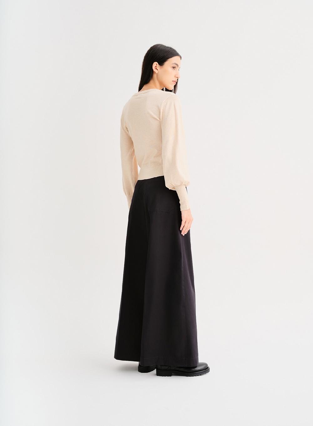 Etiqueta negra Pantalon ancho Descuento