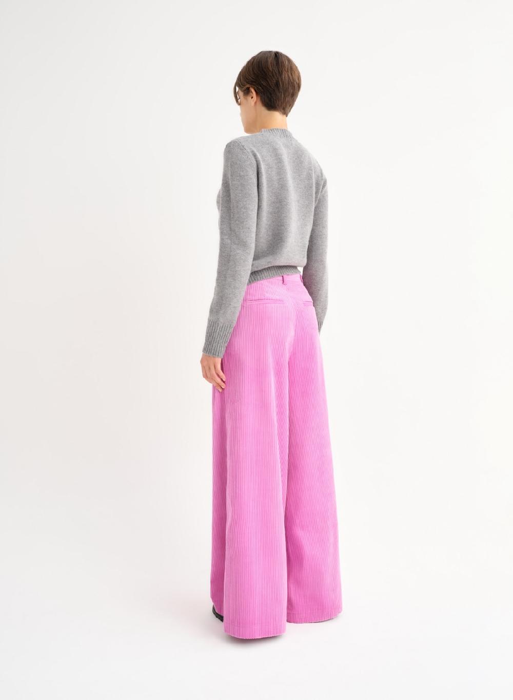 Etiqueta negra Pantalon ancho corderoy Mejor oferta