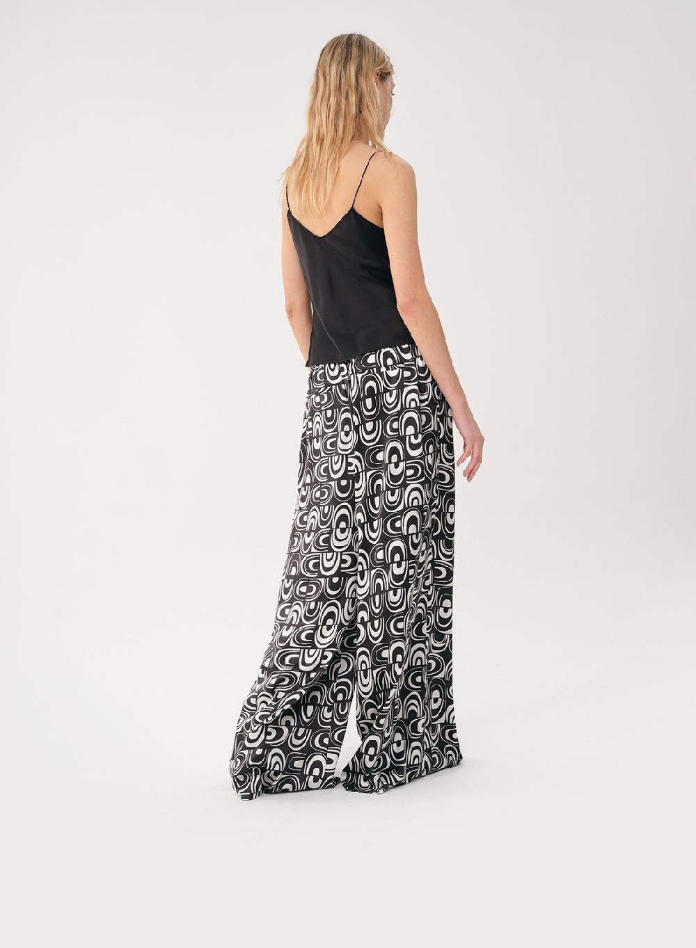 Etiqueta negra Pantalon pijama estampa seda Últimos 3 días