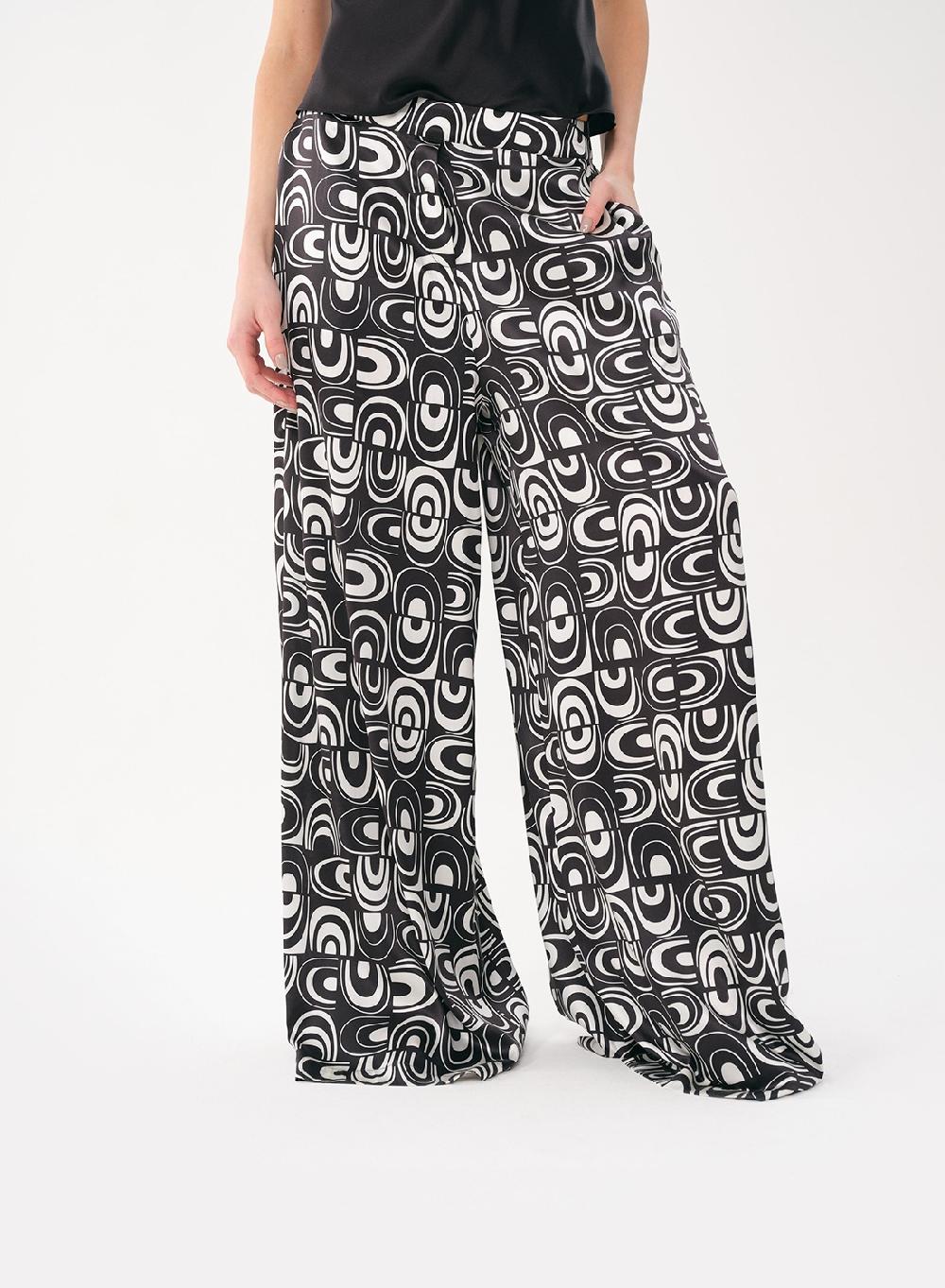 Etiqueta negra Pantalon pijama estampa seda Últimos 3 días