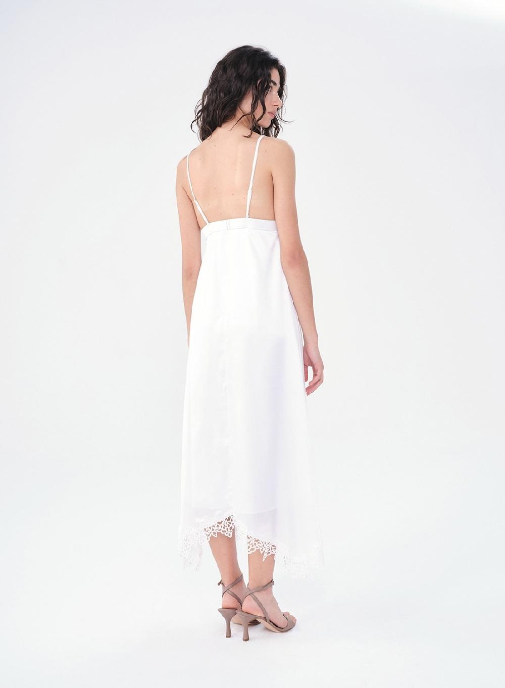 Etiqueta negra VESTIDO ENCAJE SEDA Descuento por venta flash