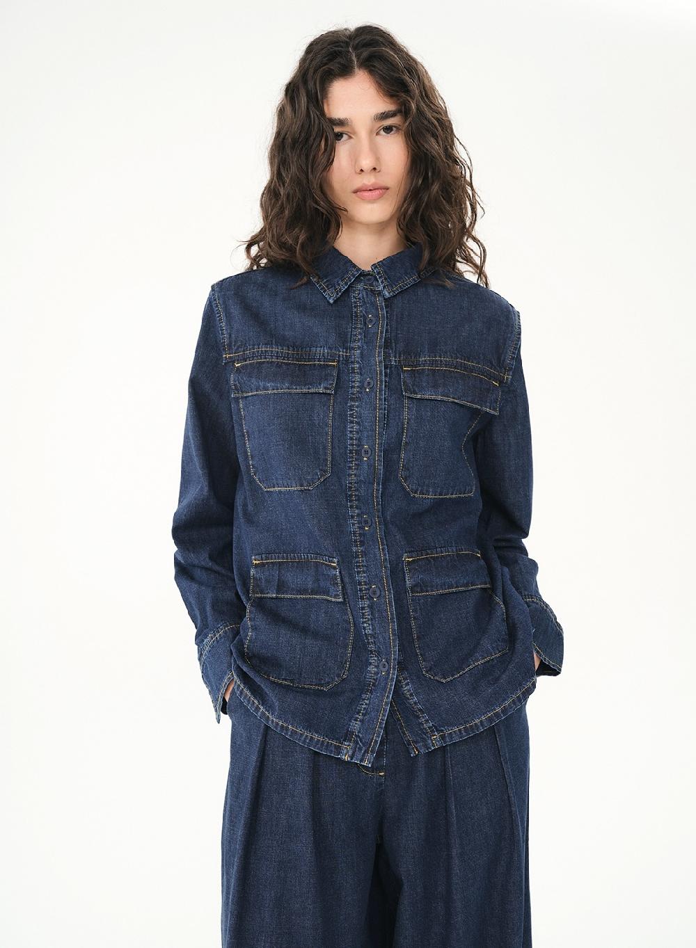 Etiqueta negra SACO DENIM LIVIANO Ventas relámpago