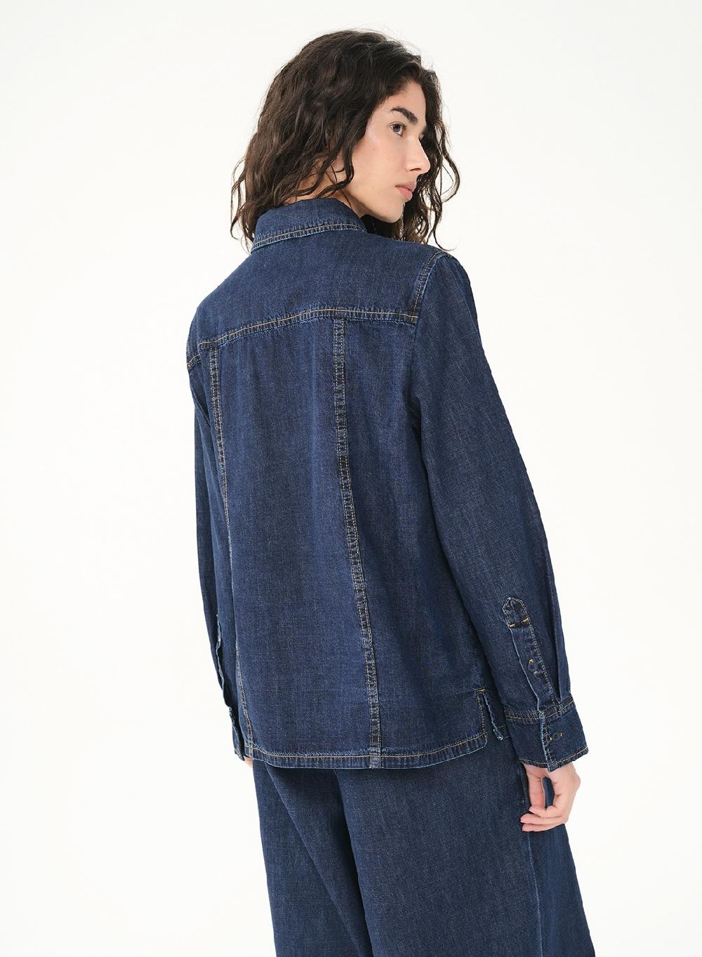 Etiqueta negra SACO DENIM LIVIANO Ventas relámpago