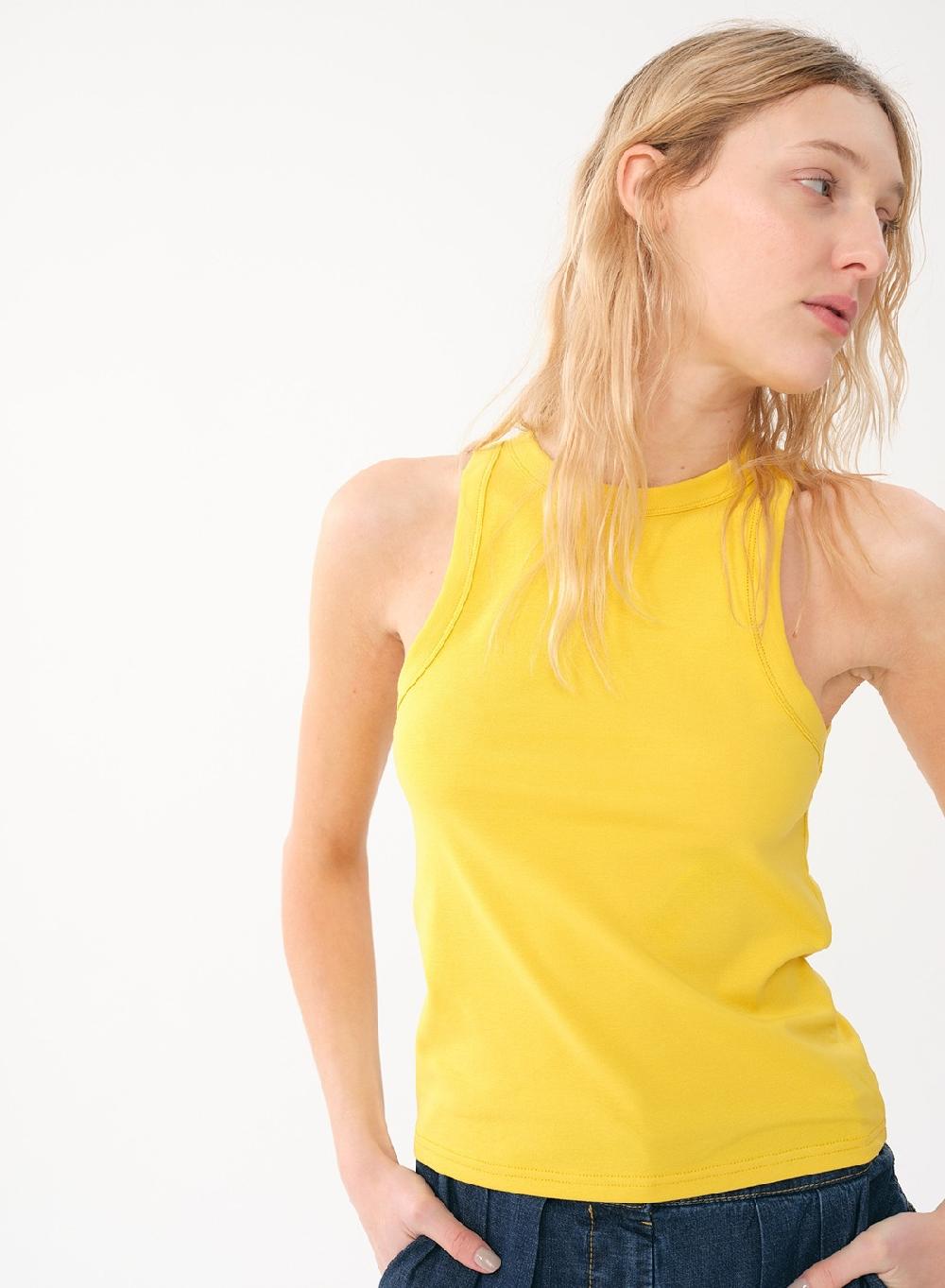 Etiqueta negra MUSCULOSA AMERICANA RIB Liquidación