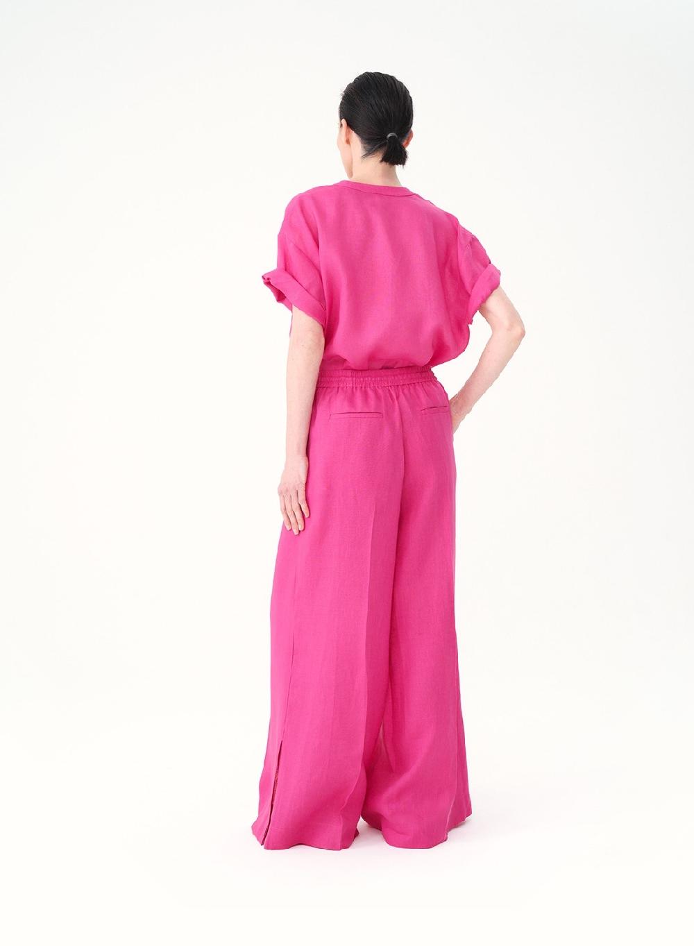 Etiqueta negra Pantalon pijama lino Envío gratis
