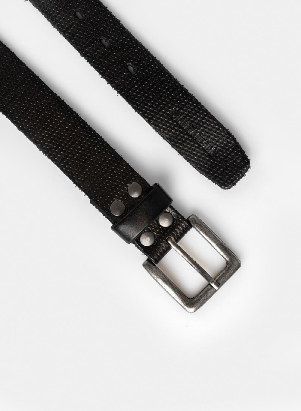 Etiqueta negra CINTURON VINTAGE LONJA GRABADO Promoción por tiempo limitado