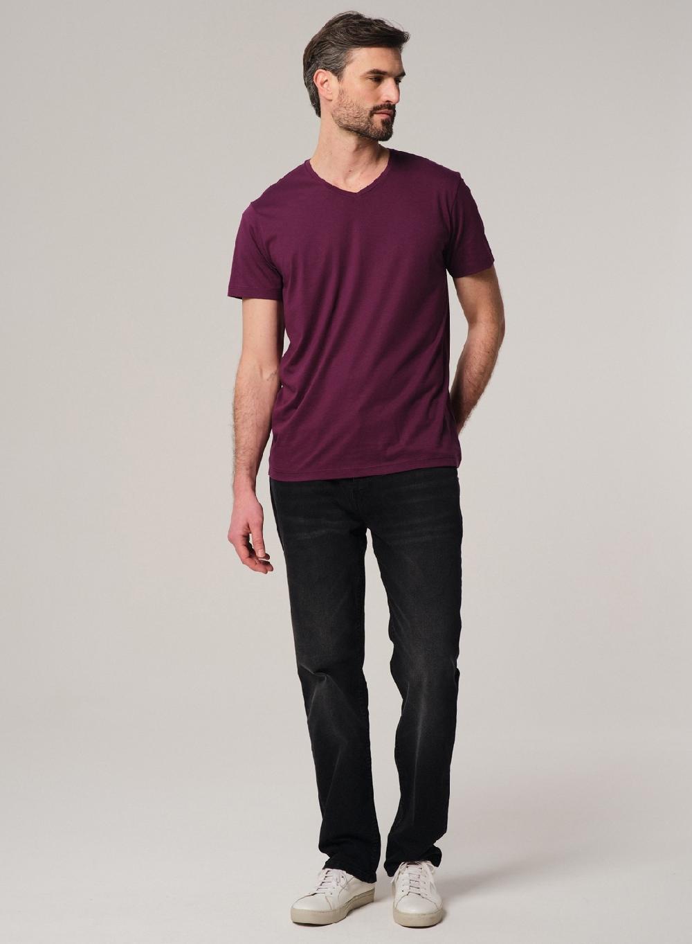 Etiqueta negra Remera luxury cuello V Descuento por venta flash