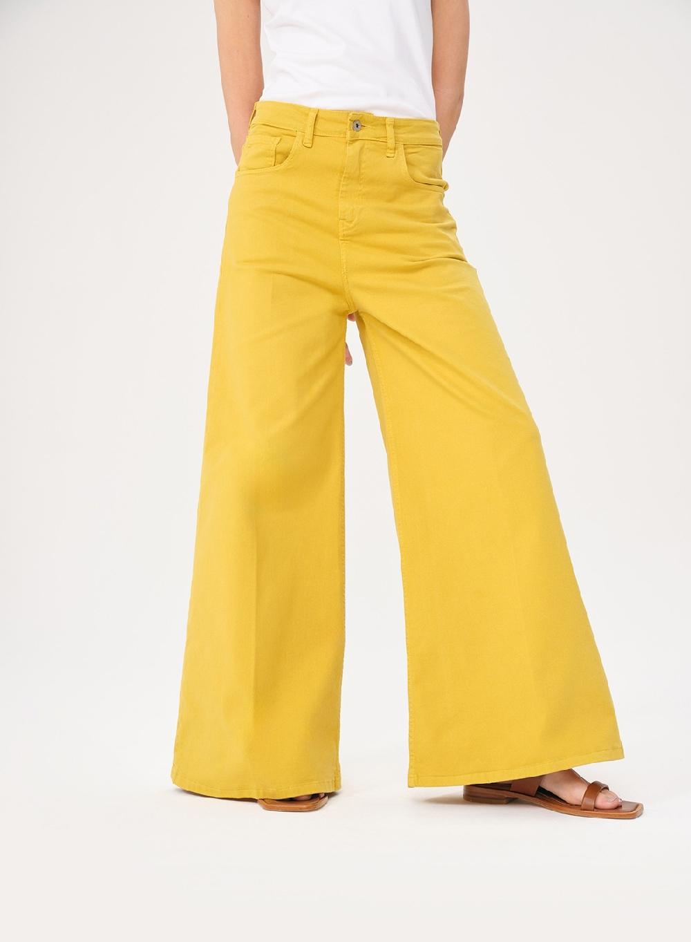 Etiqueta negra Jean ancho color Rebajas online