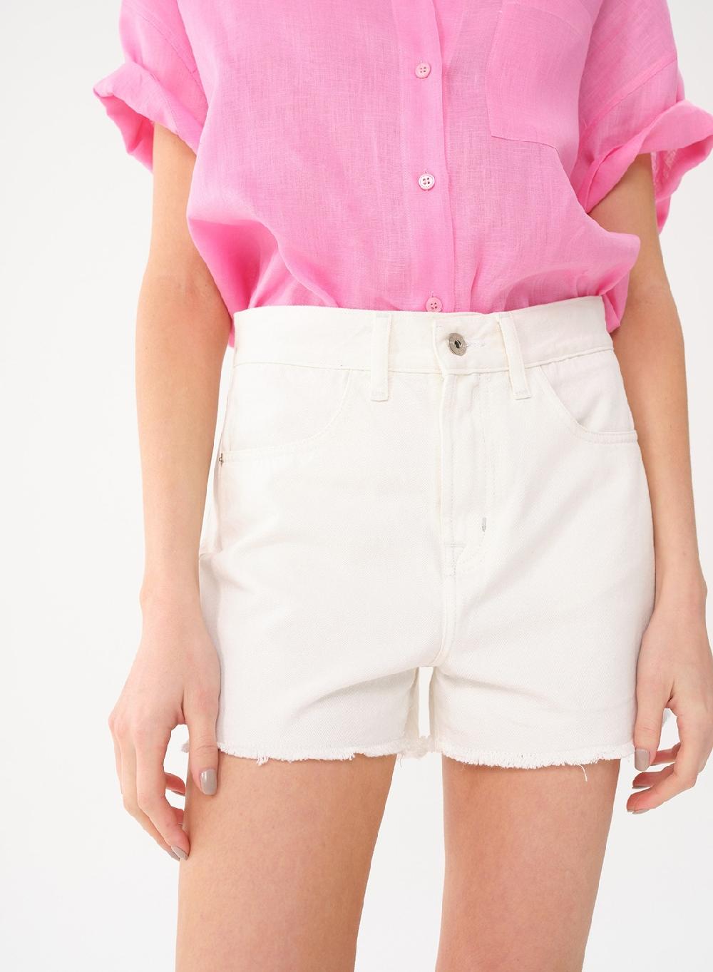 Etiqueta negra SHORT DENIM BLANCO Precio de fábrica