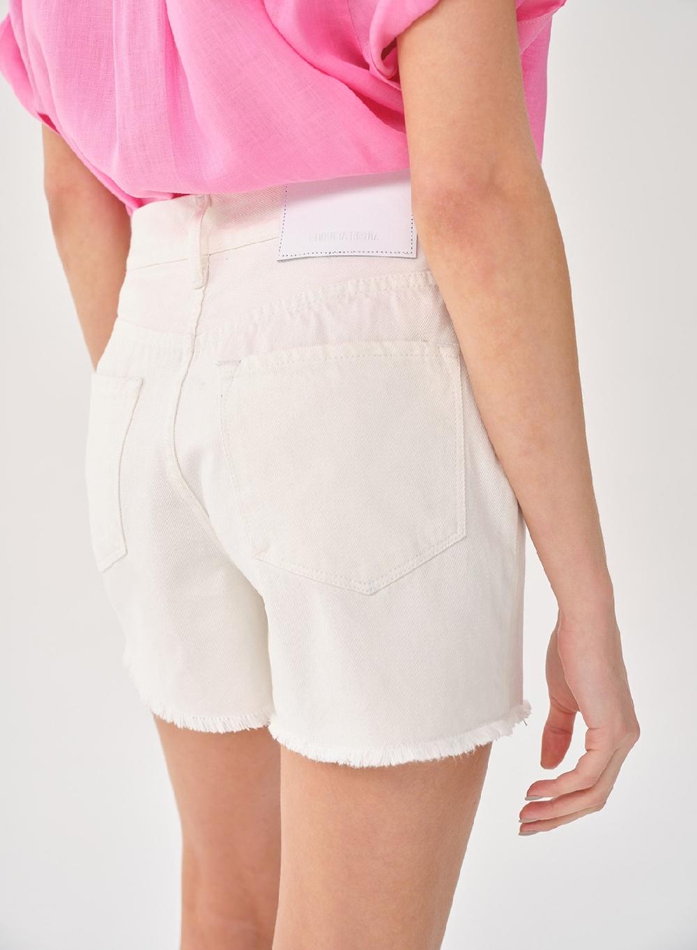Etiqueta negra SHORT DENIM BLANCO Precio de fábrica